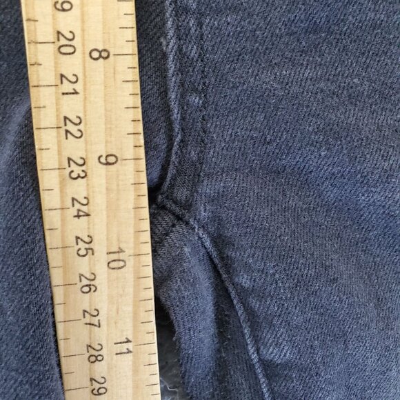 Risen Jeans Womens Size 27 Black High Rise Distressed Raw Hem Button Fly Stretch - Picture 8 of 12